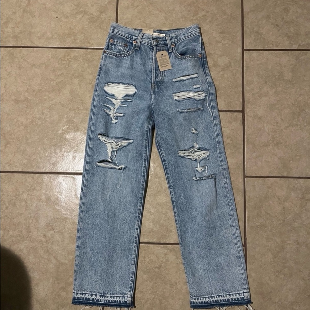 Distressed Levi’s Jeans